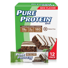 Pure Protein, Glutenfreier Riegel, Schokolade Minz-Keks, 12 Riegel, je 1,76 oz (50 g)