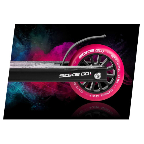 Trick-Scooter SOKE Go! Rosa und Blau 2