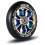 Regenbogenfarbene Räder für Roller 110 mm, 2er-Pack 4