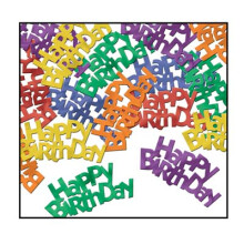 Beistle 57813 Jumbo Happy Birthday Fanci -Fetti - Pachet de 12