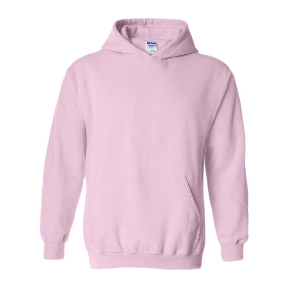 gildan Blank Hoodie - Hooded Sweatshirt - Unisex Style 18500 Adult Pullover Light Pink