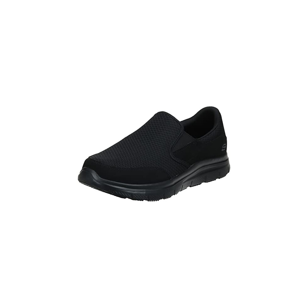 Skechers Mens Black Flex Advantage Slip Resistant Mcallen Slip On - 14 2E US