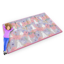 Bunte gruselige Spielmatte, rollbar - 200 x 120 x 0,3 cm, Ricokids RK-343