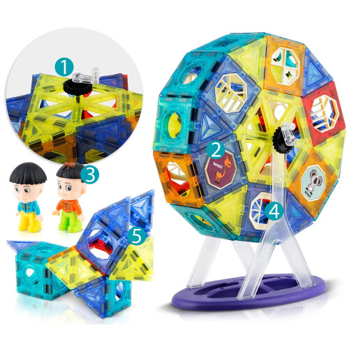 Magnetische Bausteine mit Karussell RK-769 Ricokids 1