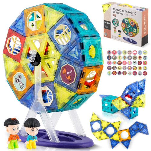 Magnetische Bausteine mit Karussell RK-769 Ricokids