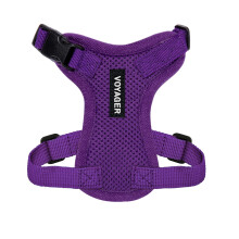 Voyager Step-in Lock Pet Harness - All Weather Mesh Adjustable Step in Harness for Cats and Dogs by Best Pet Supplies - Purple XXS