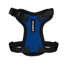 Voyager Step-in Lock Pet Harness - All Weather Mesh Adjustable Step in Harness for Cats and Dogs by Best Pet Supplies - Royal Blue/Black Trim XXS
