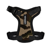Voyager Step-in Lock Pet Harness - All Weather Mesh Adjustable Step in Harness for Cats and Dogs by Best Pet Supplies - Army/Black Trim XXXS