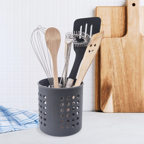 Égouttoir à ustensiles de cuisine gris 1