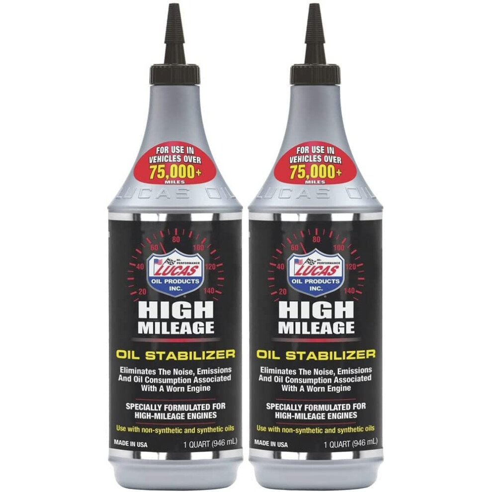 LUCAS Oil 10118 High Mileage Oil Stabilizer (Pack of 2) (2)