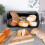 Geräumiger Brotkasten aus edlem schwarzem Edelstahl 9