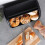 Geräumiger Brotkasten aus edlem schwarzem Edelstahl 7