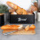 Schwarzes Küchenbehälter-Set mit Bambusdeckel und Brotkasten 8