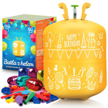 Helium-Ballonpaket mit Ballons und Band, 0,42 m³