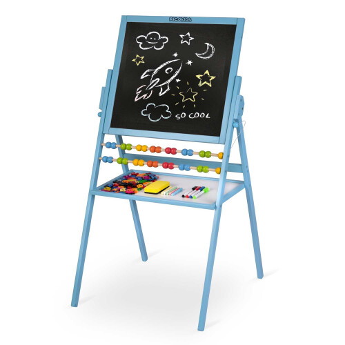 Drehbare magnetische Tafel Ricokids - Blau 1