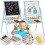 Drehbare magnetische Tafel Ricokids - Blau 1