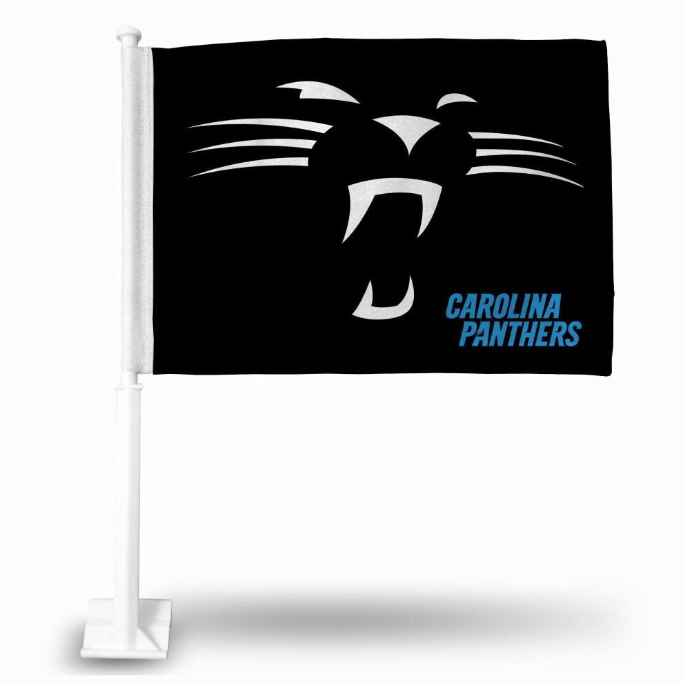 Rico Industries Nfl Football Carolina Panthers Double Sided Car Flag 16 X 19.5-" Black 094746226480