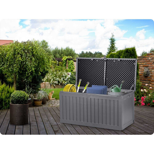Gartenbox 109 x 51 x 55 cm, 270 Liter, grau 2