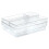 Organizer mit 4 Acrylbehältern für Make-up und Schmuck 8