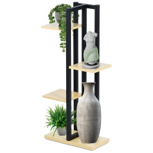 Blumenständer aus Metall, 5 Plätze, Industriestil