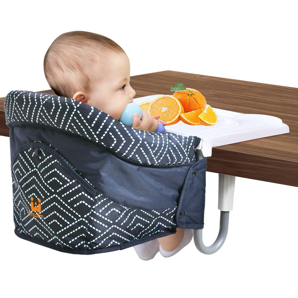 Mtwml Hook On High Chair With Tray Portable Baby High Chair That Attaches To Table Clip On Fast Table High Chair For Babies And Toddlers.baby Feeding