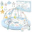 Interactive Baby Mat Ocean - 7-Function Toy Gym with Tummy Pillow, Mirror, Easy Fold, Removable Frames, Soft Insulated Bottom 1