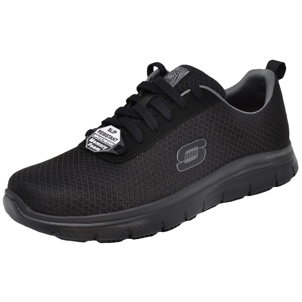 Skechers Mens Flex Advantage Bendon Work Shoe  Blackcharcoal  11 M US