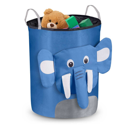 Spielzeugkorb Nukido - Blauer Elefant 1