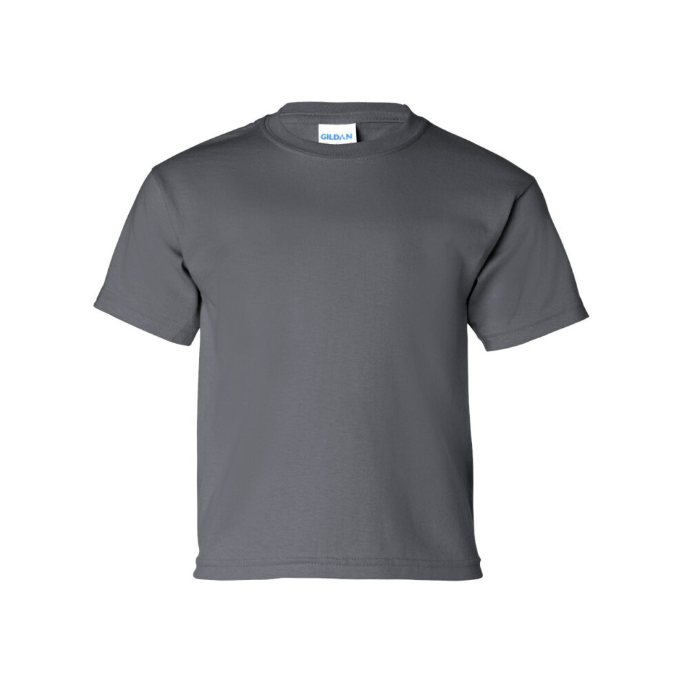 Gildan Kids' Big Ultra Cotton Youth T-Shirt  2-Pack  Charcoal  Small