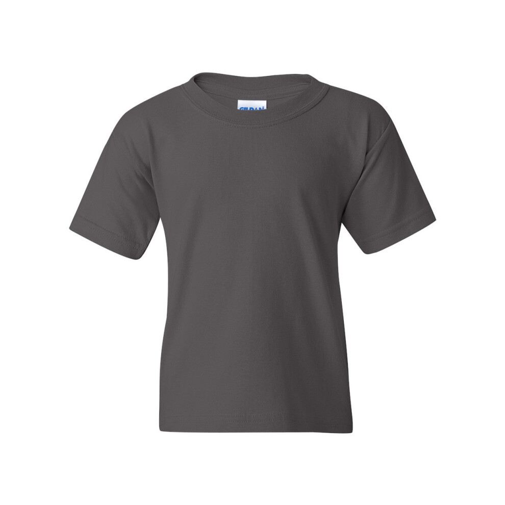 Gildan Youth Heavy Cotton T-Shirt  Style G5000B  2-Pack  Charcoal  X-Small