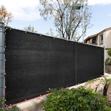 Royal Shade 4' x 50' Black Fence Ochrana soukrom Stovina Stovina Stovina Tkanina - Vcetne stahovacch psek na kabel (Vyrbme na mru)