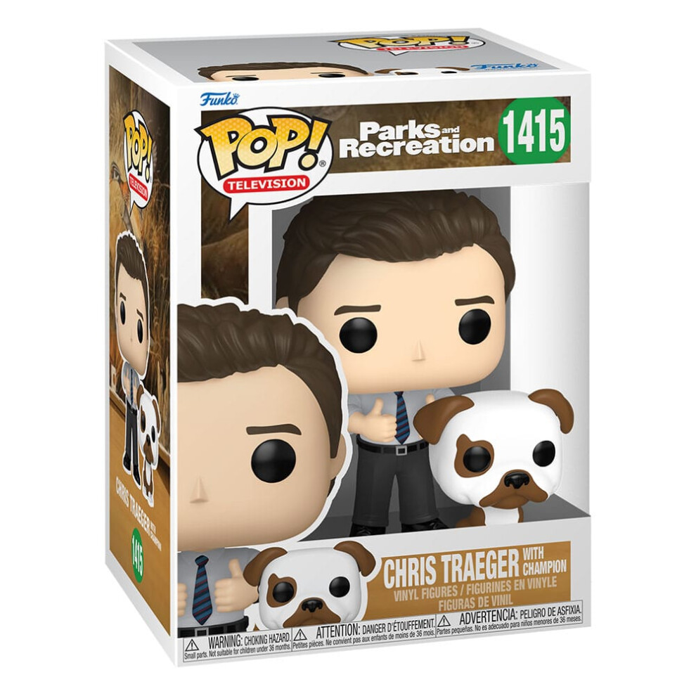 Funko Pop! Television Parks and Recreation 1415 Chris Traeger Champion