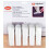 Alpina Set of 5 white plastic door stops, protects doors and floors 8