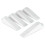 Alpina Set of 5 white plastic door stops, protects doors and floors 1