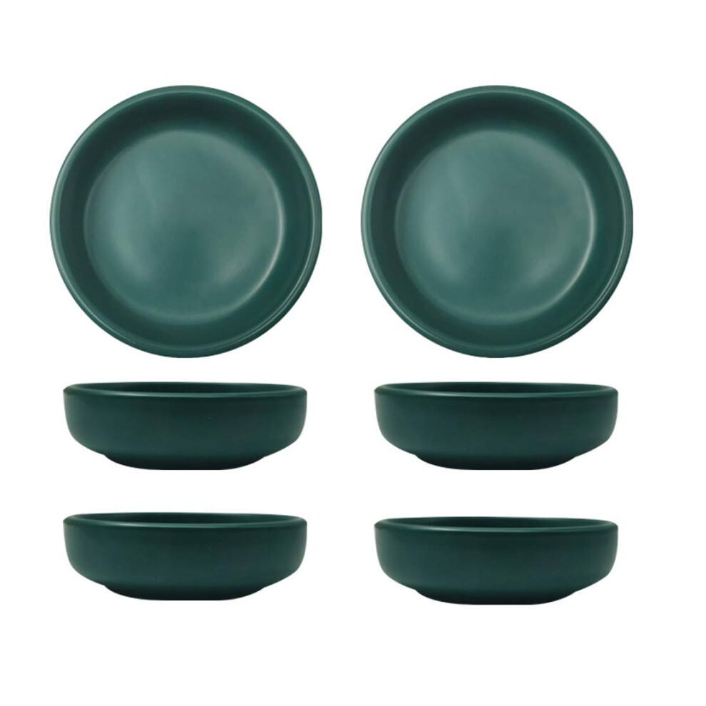 Cuenco De Porcelana Multiusos Colias Wing De 3,5 Pulgadas, Estilo Simple, Dise?O Elegante De Un Solo Color, Para Acompa?Amiento, Condimentos, Salsa De-image