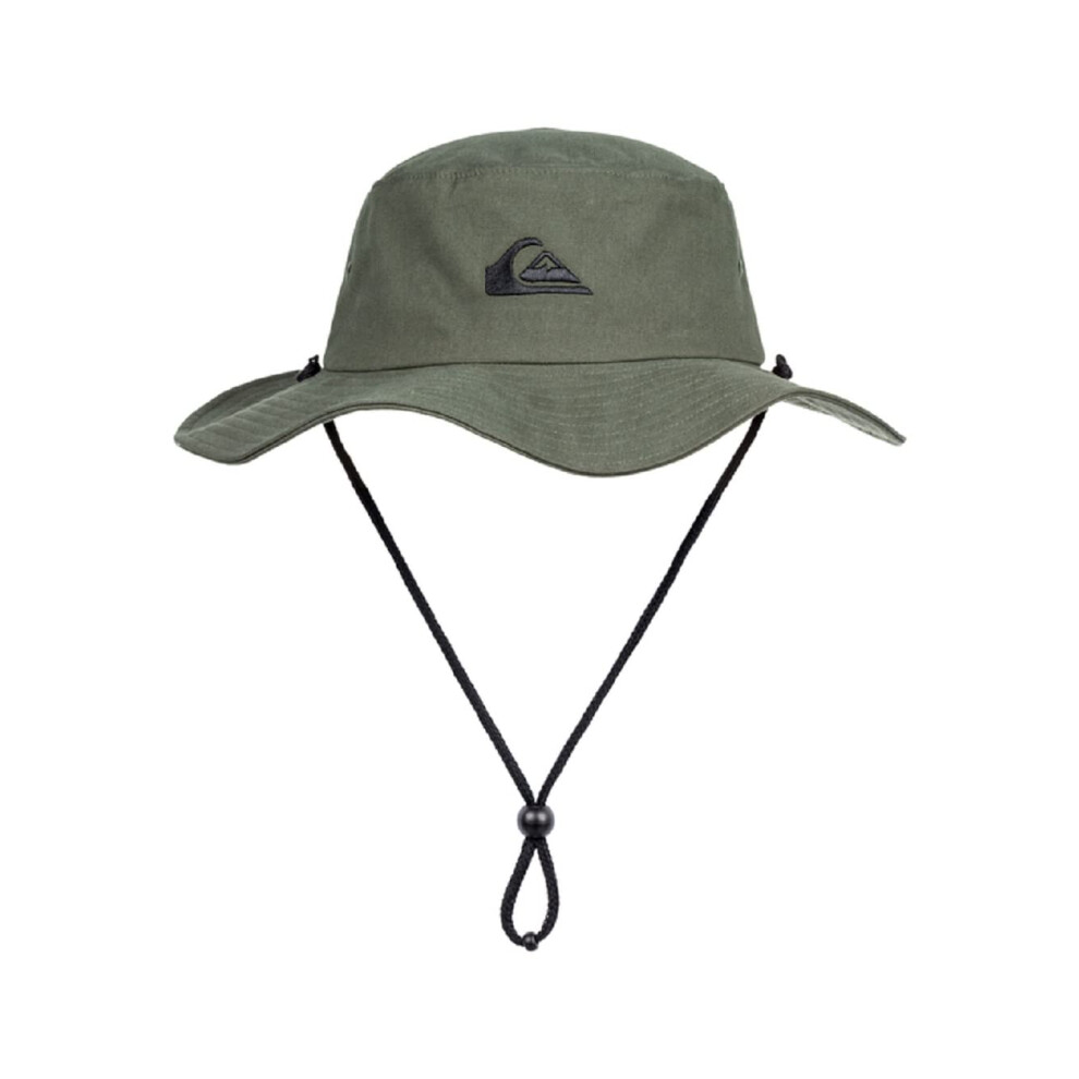 Argento? Quiksilver Men's Bushmaster Sun Protection Floppy Visor Bucket Hat Thyme Xxl