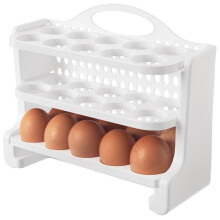 Eieraufbewahrung für den Kühlschrank - 30 Eier, drei Ebenen