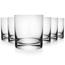 Sechs Gläser 300 ml: Dickes, klares Glas für Getränke
