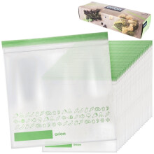 Verschließbare Plastikbeutel für Kühl- und Gefrierschrank, 25er-Pack