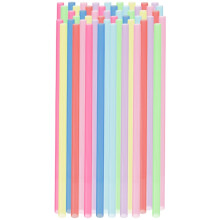 Wiederverwendbare bunte Strohhalme für alle Getränke (50 Stück)