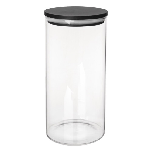 Glasbehälter aus Borosilikatglas mit dichtem Bambusdeckel 2