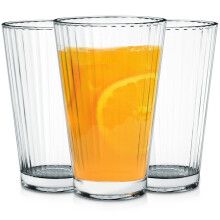 Drei hohe Gläser 270 ml - dickes, transparentes Glas