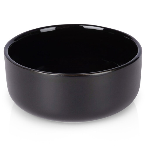 Schwarze Steingutschüssel, 150 ml - perfekt für Dips und Snacks