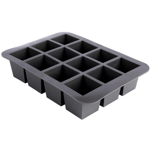Große Silikon-Eiswürfelform für 12 quadratische Eiswürfel 2