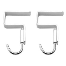 Hdtyyln 2-pack studentenbureauruimte aluminium spijkervrije haak kantoortashaak kledinghaak (2,6 cm/1,02"""" geschikt voor 2,5 cm/0,98"""" dikke plaa