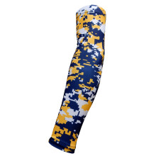 SportsFarm Neu! Marineblau-Gelb-Wei Digital Camo Armmanschette - Feuchtigkeitsableitende Kompression (Jugendliche, Gr e L)