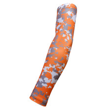 SportsFarm Neu! Orange-Grau-Wei Digital Camo Armmanschette - Feuchtigkeitsableitende Kompression (Jugendliche, Gr e M)