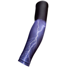 SportsFarm NEU! - Schwarz-Lila Lightning Kompressionsarmmanschette (Jugendliche, Gr e L)
