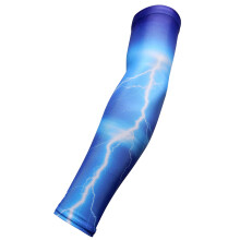 Sportbauernhof NEU! - Royal Light Blue Lightning Feuchtigkeitsableitende Kompressionsarmmanschette (Medium)