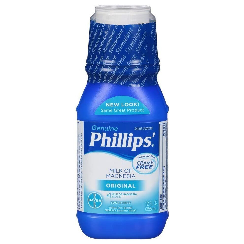 Phillips' Milk of Magnesia  Laxative  Original  4 Ounce (Pack of 6) - Packaging May Vary